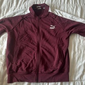 Puma jacket!! Size small maroon almost new!